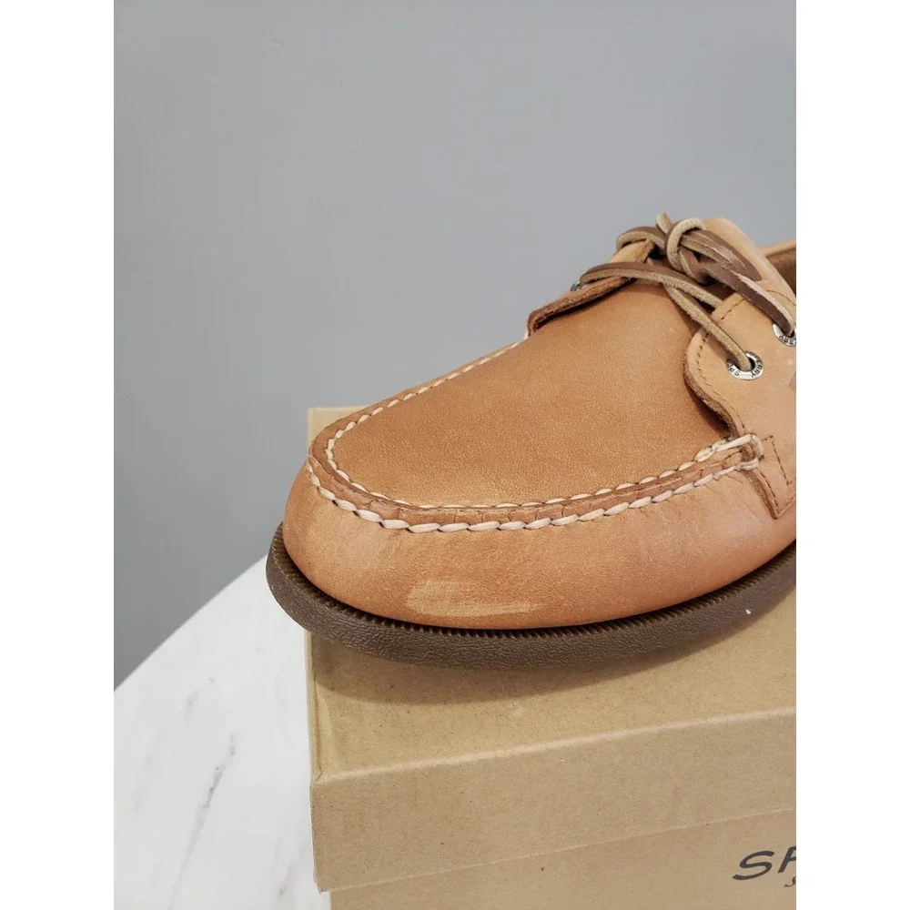 NEW SPERRY Original Boat Shoes Mens 11 MENS 2 Eye Top Sider Sahara Brown EU 44.5